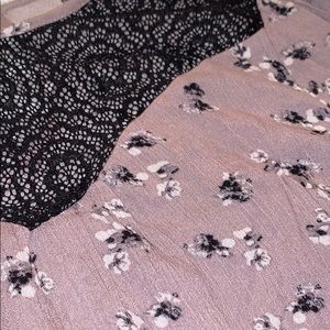 Lavender Long Sleeve with Black Lace